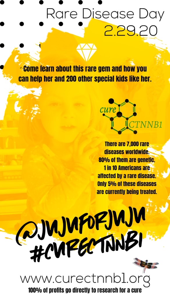Rare Disease Day CTNNB1 Event Poster